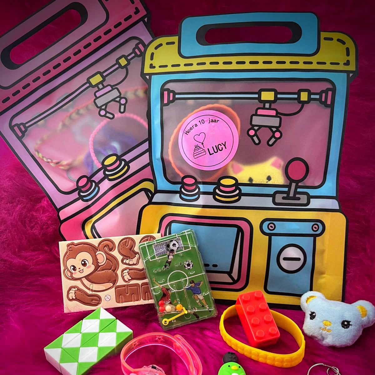 Luxe Cadeau zakjes Grijpmachine. 5 stuks