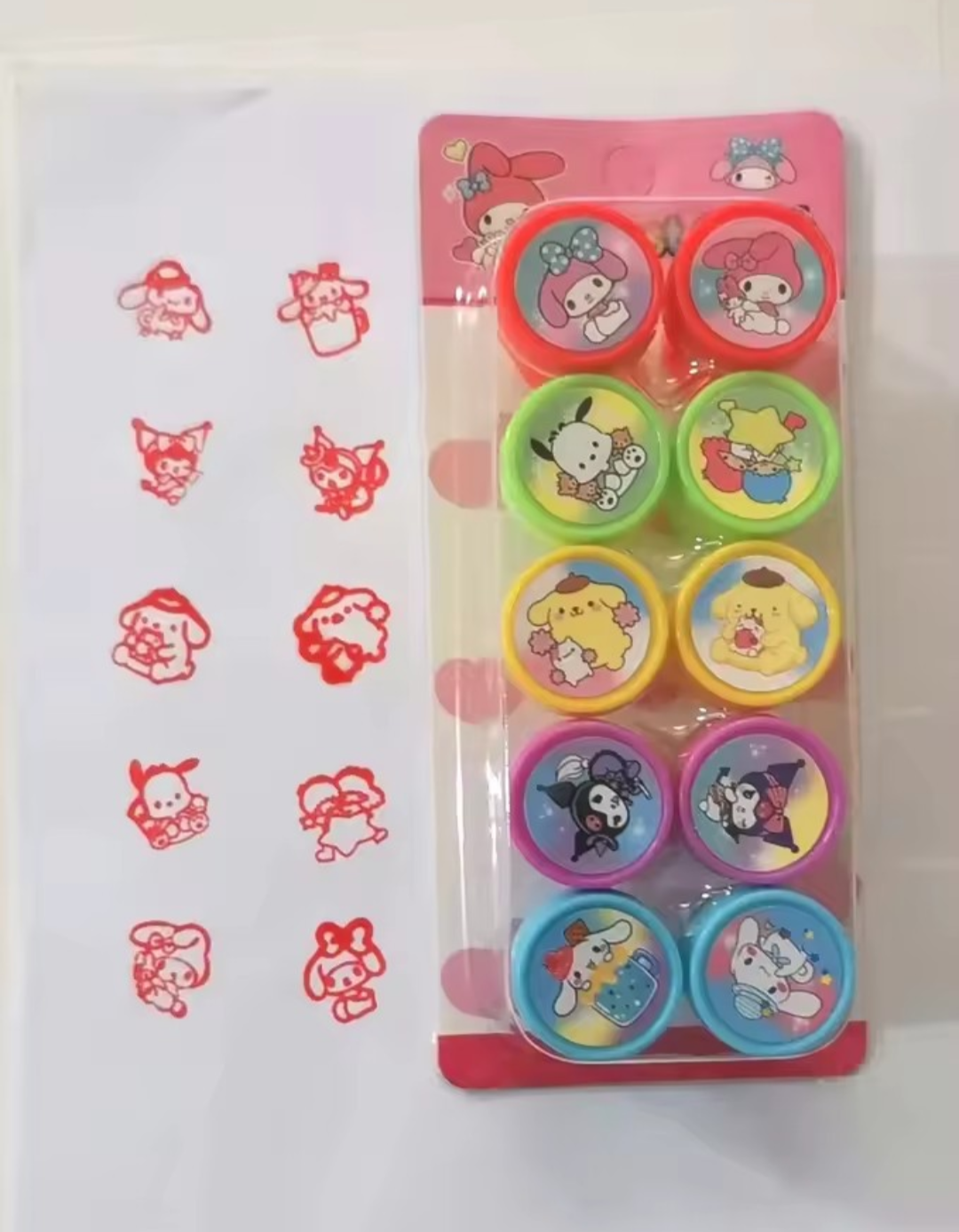 Kawaii stempels. 5 stuks