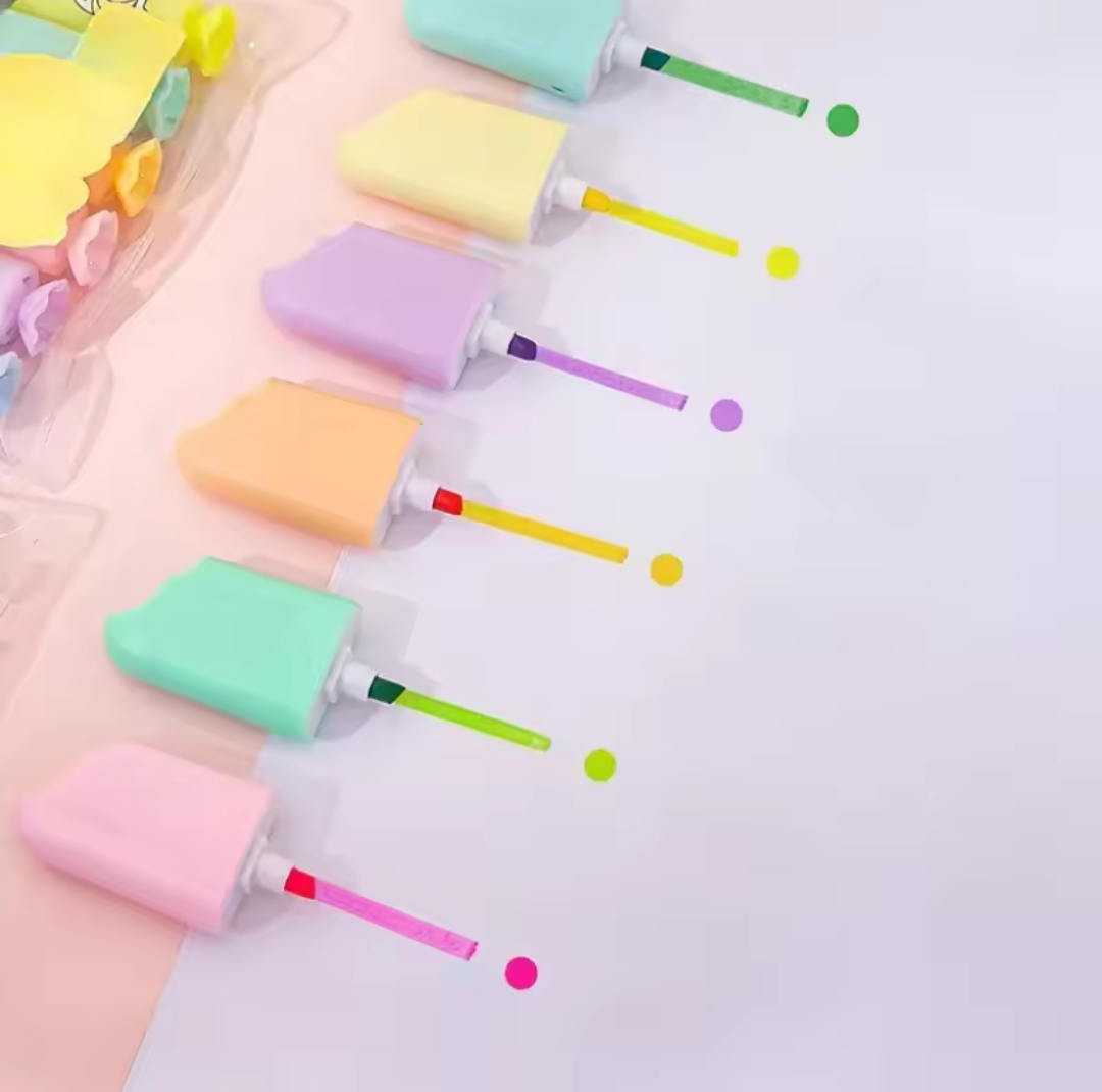 Markeerstift ijslolly. 5 stuks