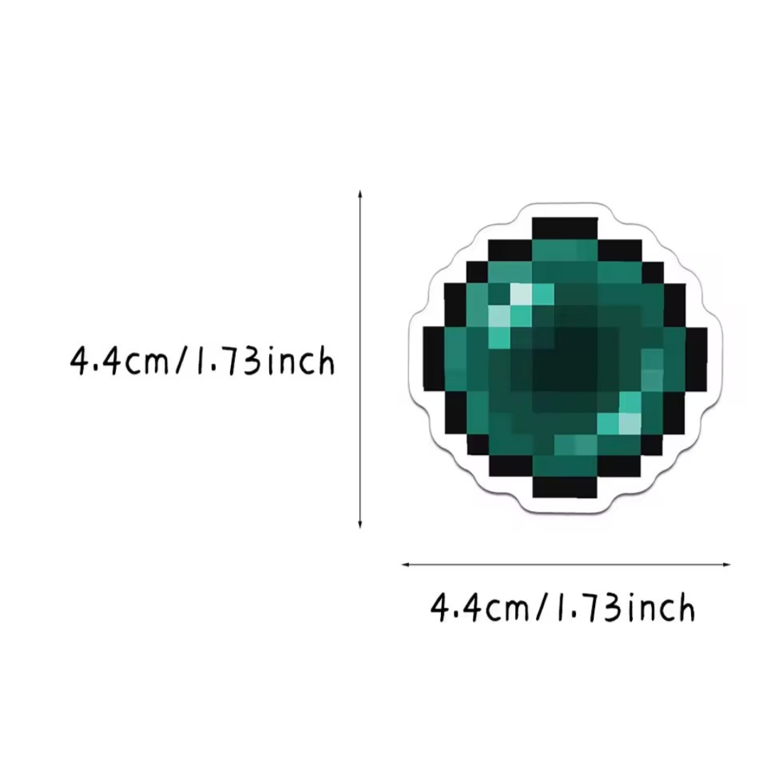 Minecraft stickers. 5 stuks