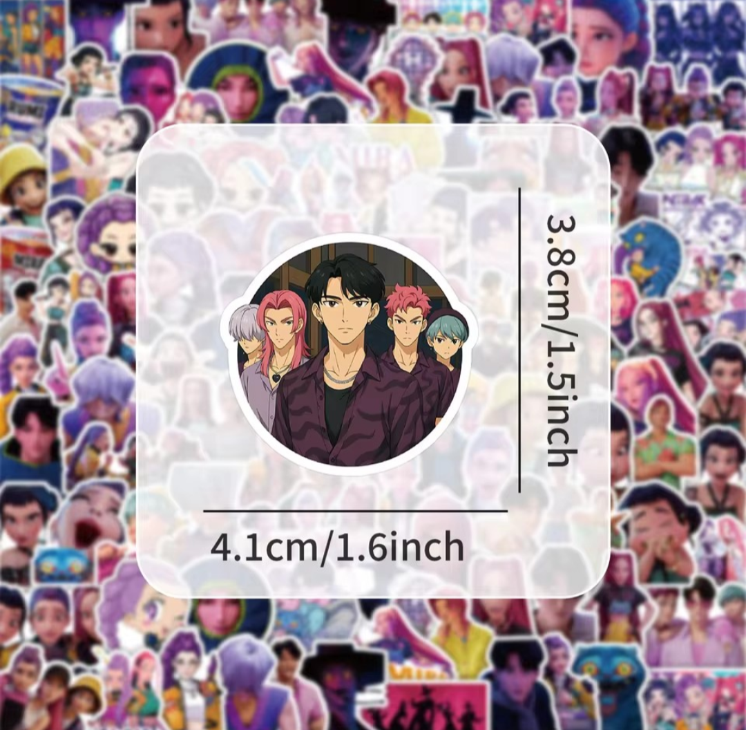 K-Pop Demon Hunters stickers. 5 stuks
