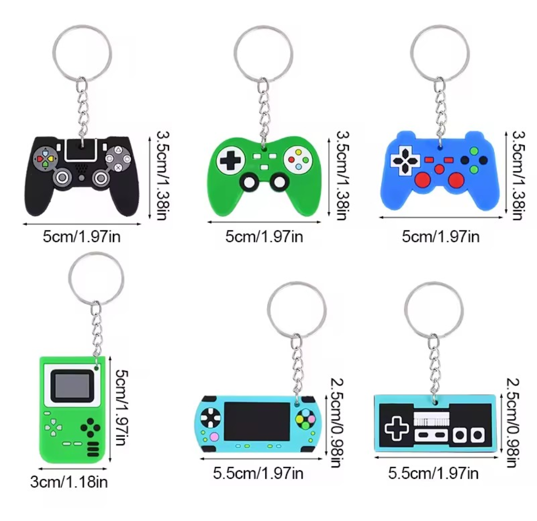Game sleutelhangers. 5 stuks