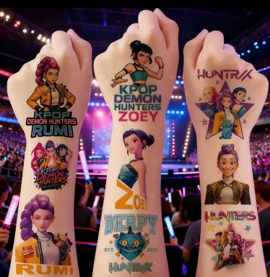  K-Pop Demon Hunters uitdeelcadeautjes en traktaties. Speciaal voor Huntr/x en Saya Boys fans! 