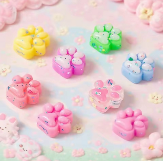 Kawaii kattenpootje squishy 5 stuks – kawaii traktatie en uitdeelcadeautje voor school