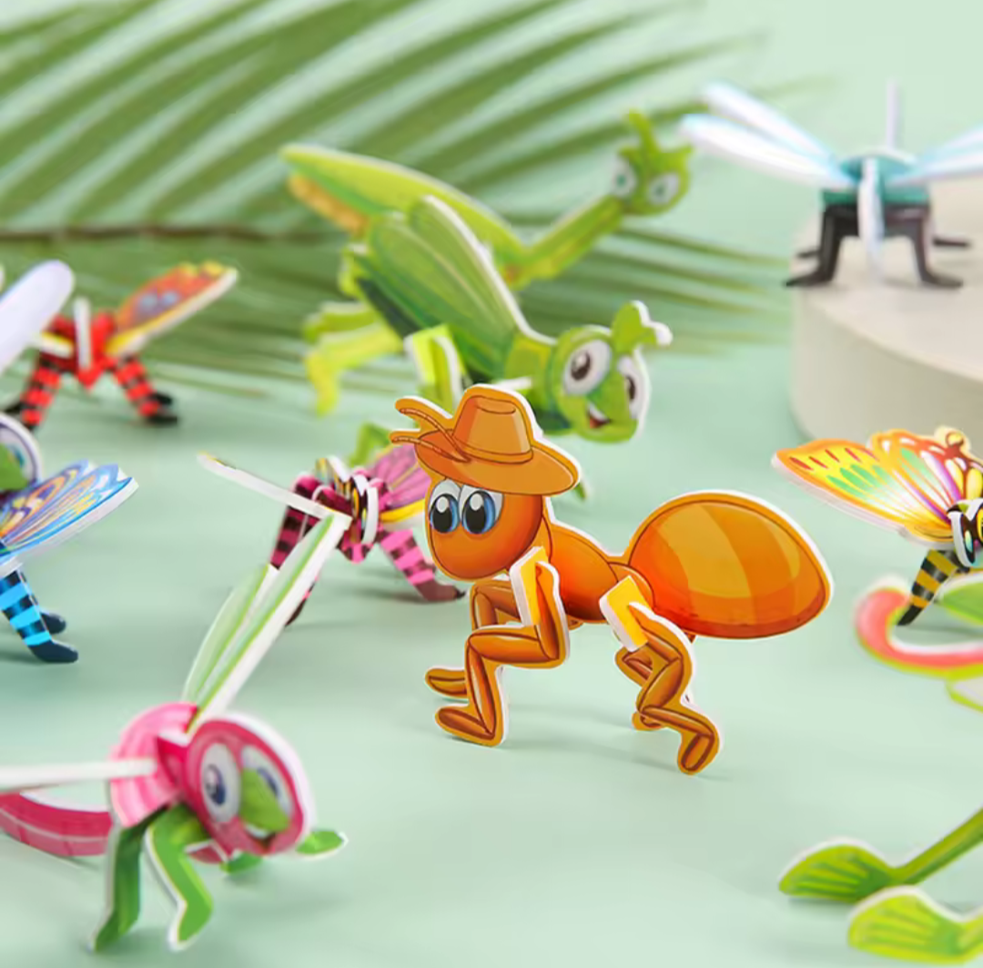 3D Dierenpuzzle. 5 stuks