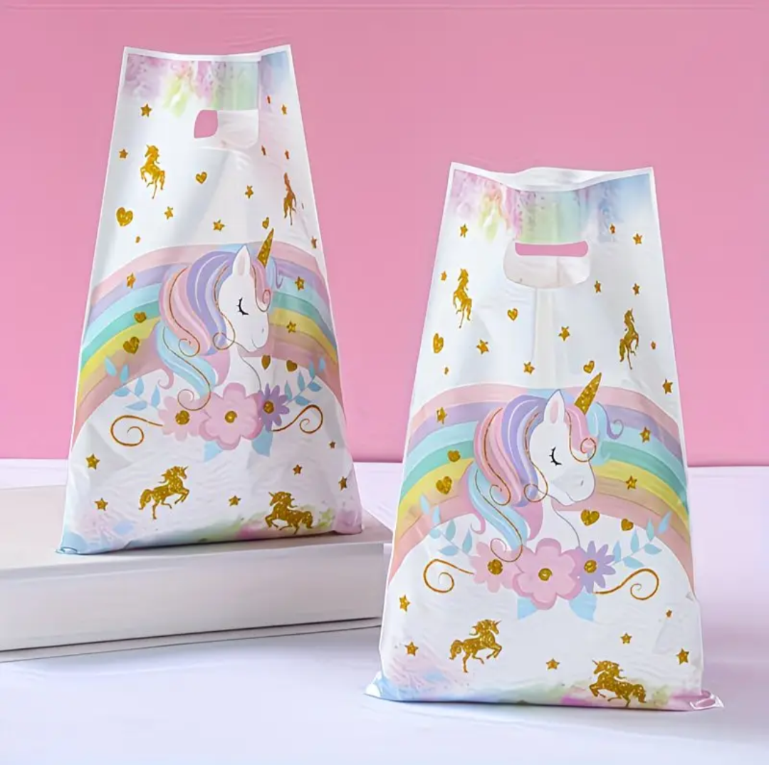 Unicorn cadeauzakjes voor verjaardagstraktatie op school