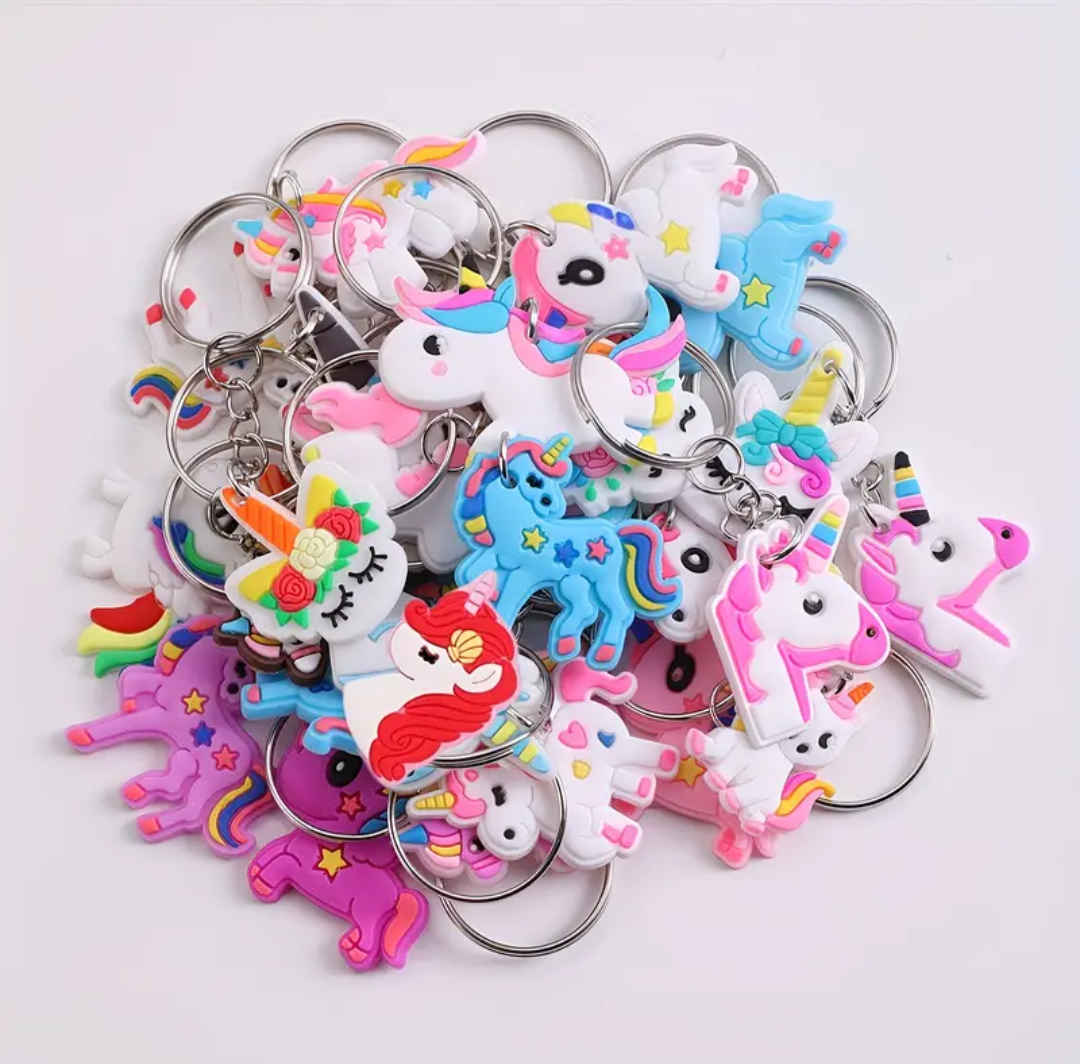 Unicorn sleutelhanger voor traktatie – kleurrijk eenhoorn uitdeelcadeautje voor school