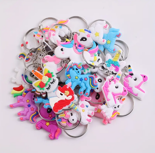 Unicorn sleutelhanger voor traktatie – kleurrijk eenhoorn uitdeelcadeautje voor school