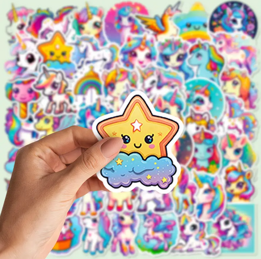 Unicorn stickers voor verjaardagstraktatie op school
