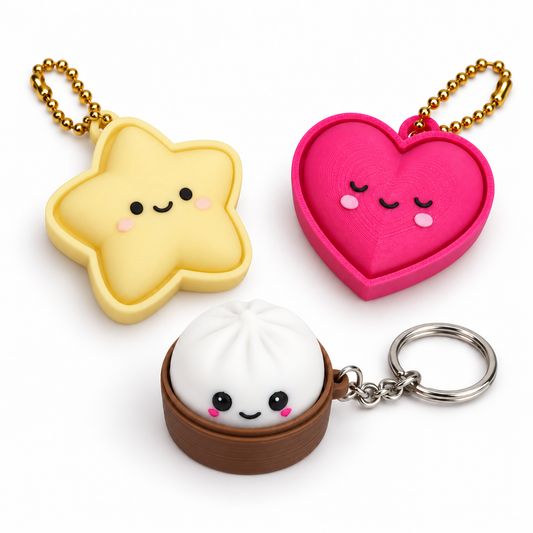 Clickers – Ster, Dumpling of Hartje. 5 stuks