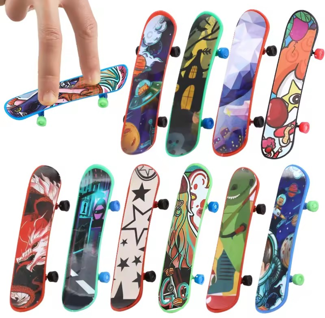 Vinger skateboards 5 stuks – skateboard traktatie voor school en kinderfeestje
