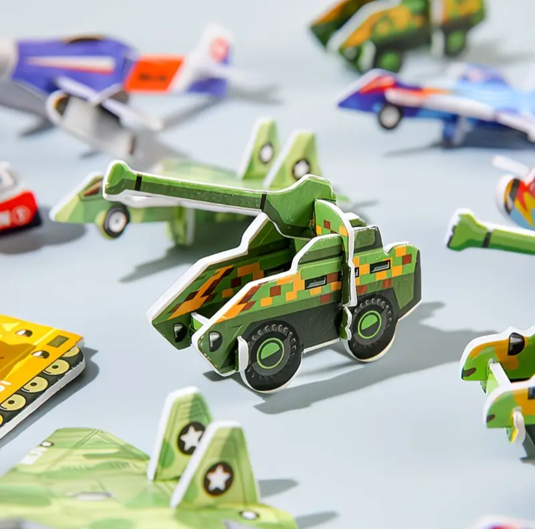 Voertuigen puzzle. 5 stuks