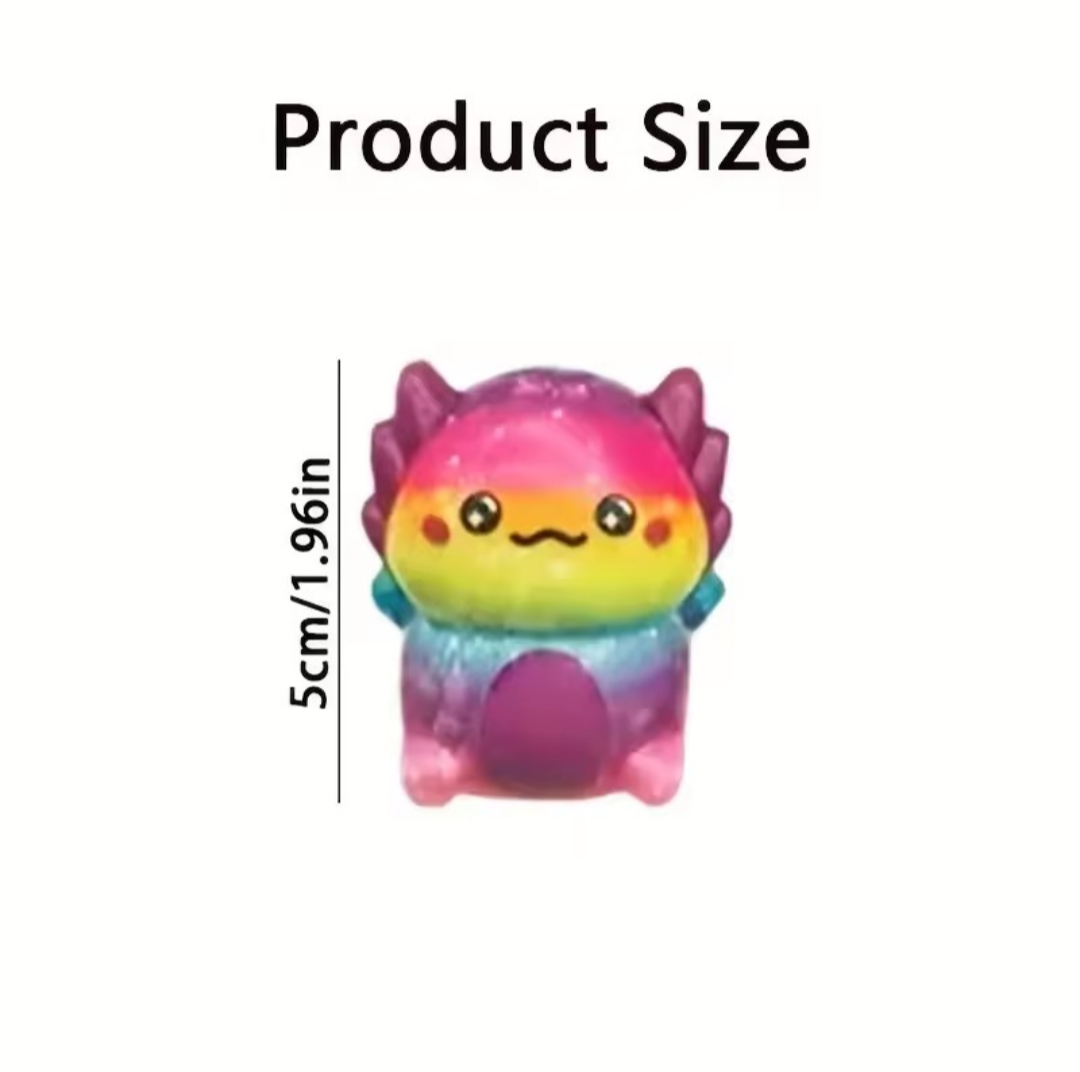 Axolotl squishy. 5 stuks