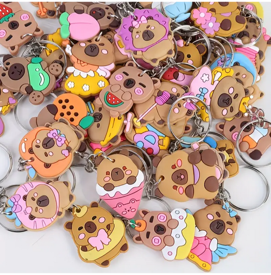 Capibara sleutelhanger. 5 stuks