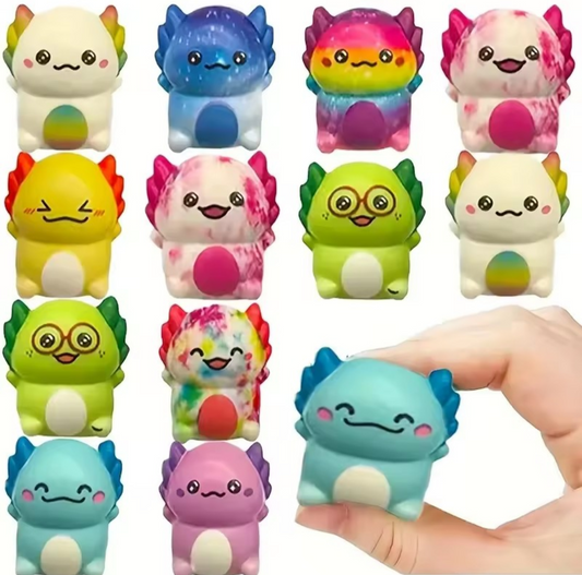 Axolotl squishy. 5 stuks