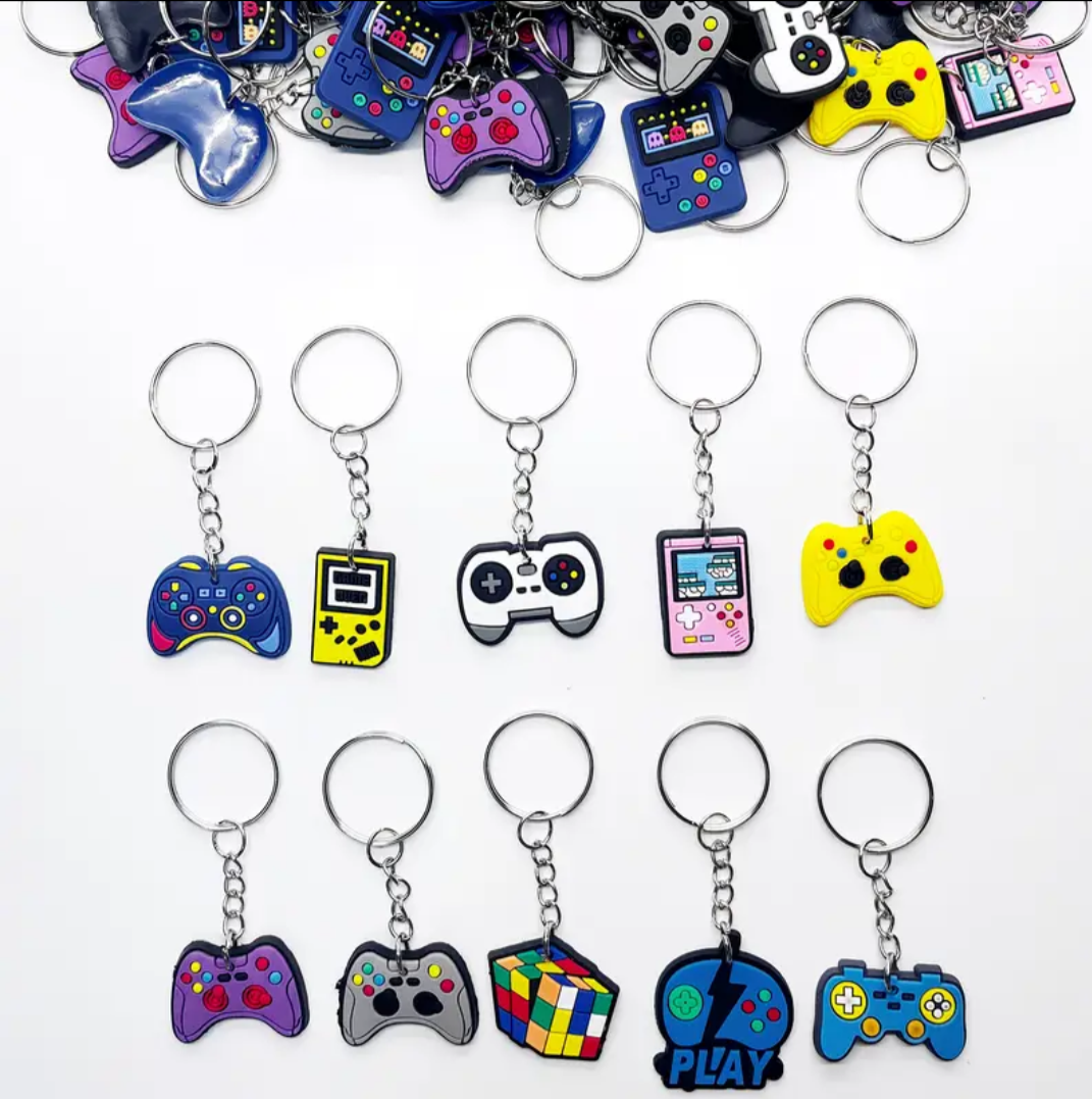 Game sleutelhangers. 5 stuks