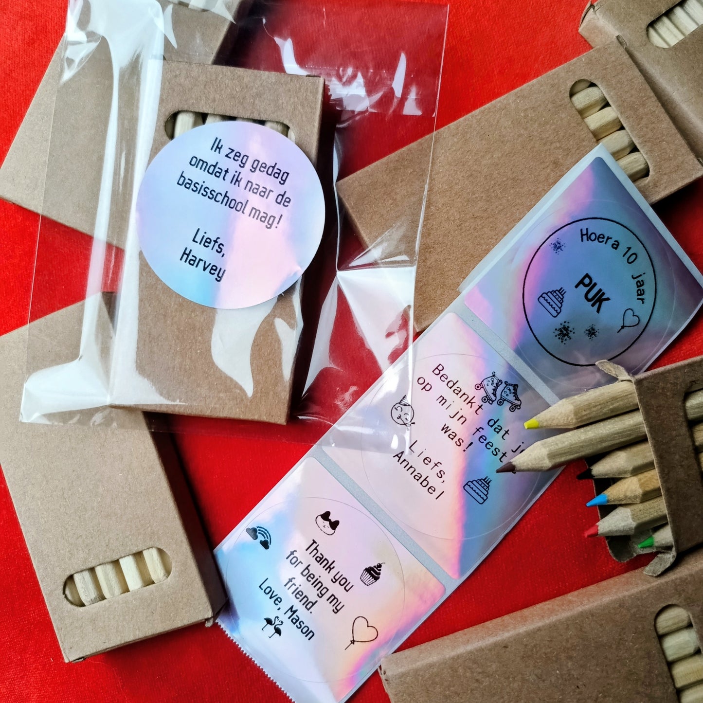 Persoonlijke potloodjes. 5 stuks