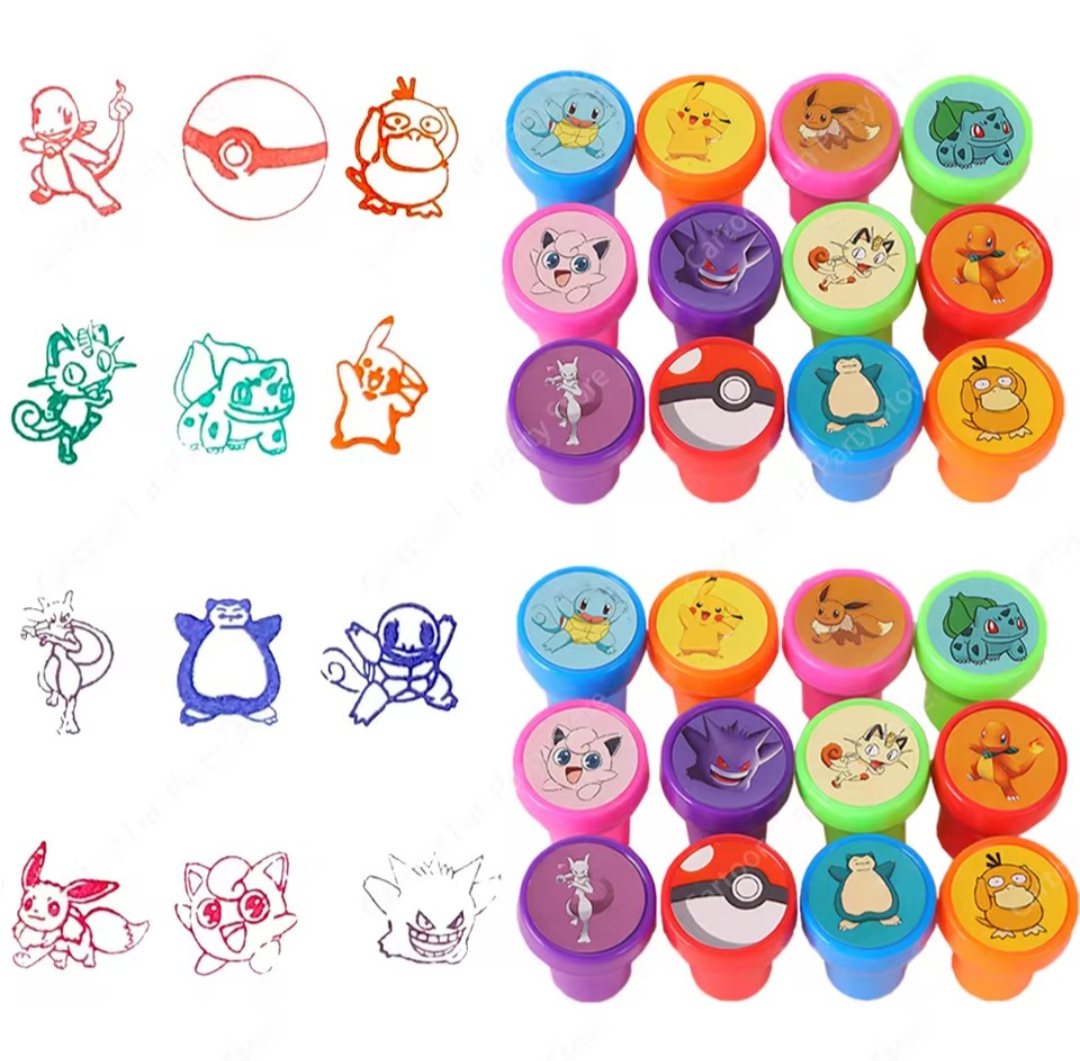 Pokemon stempels. 5 stuks