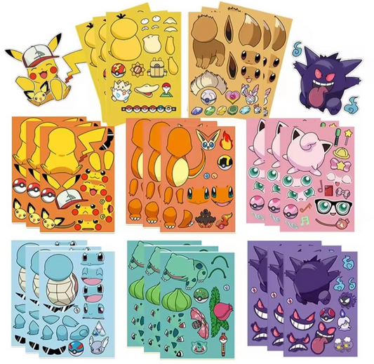 Leuke en originele uitdeelcadeautjes en traktatie cadeautjes. Pokemon sticker puzzel 