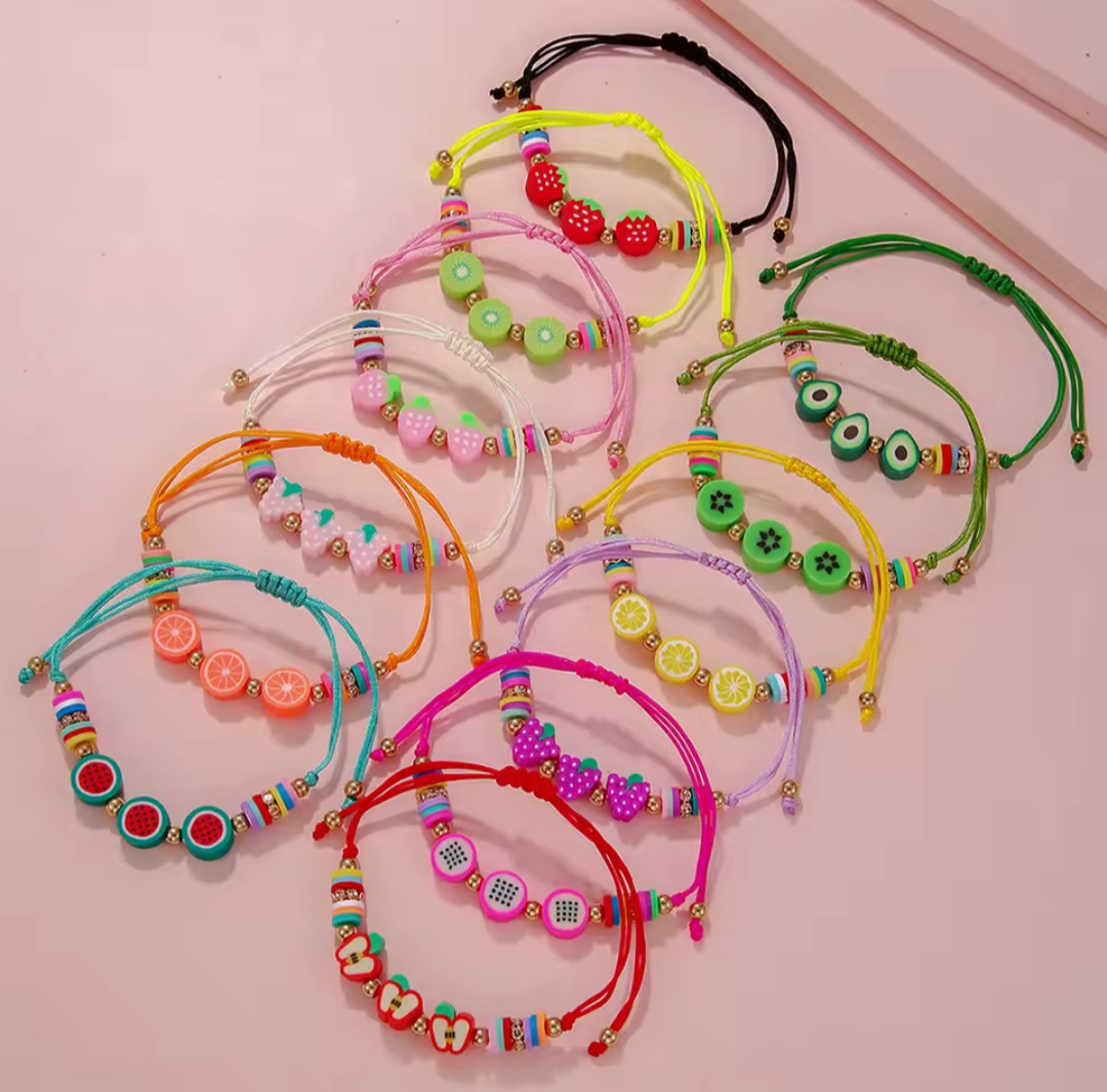 Fruit armbandjes. 5 stuks