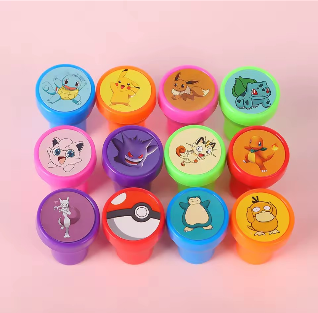 Pokemon stempels. 5 stuks