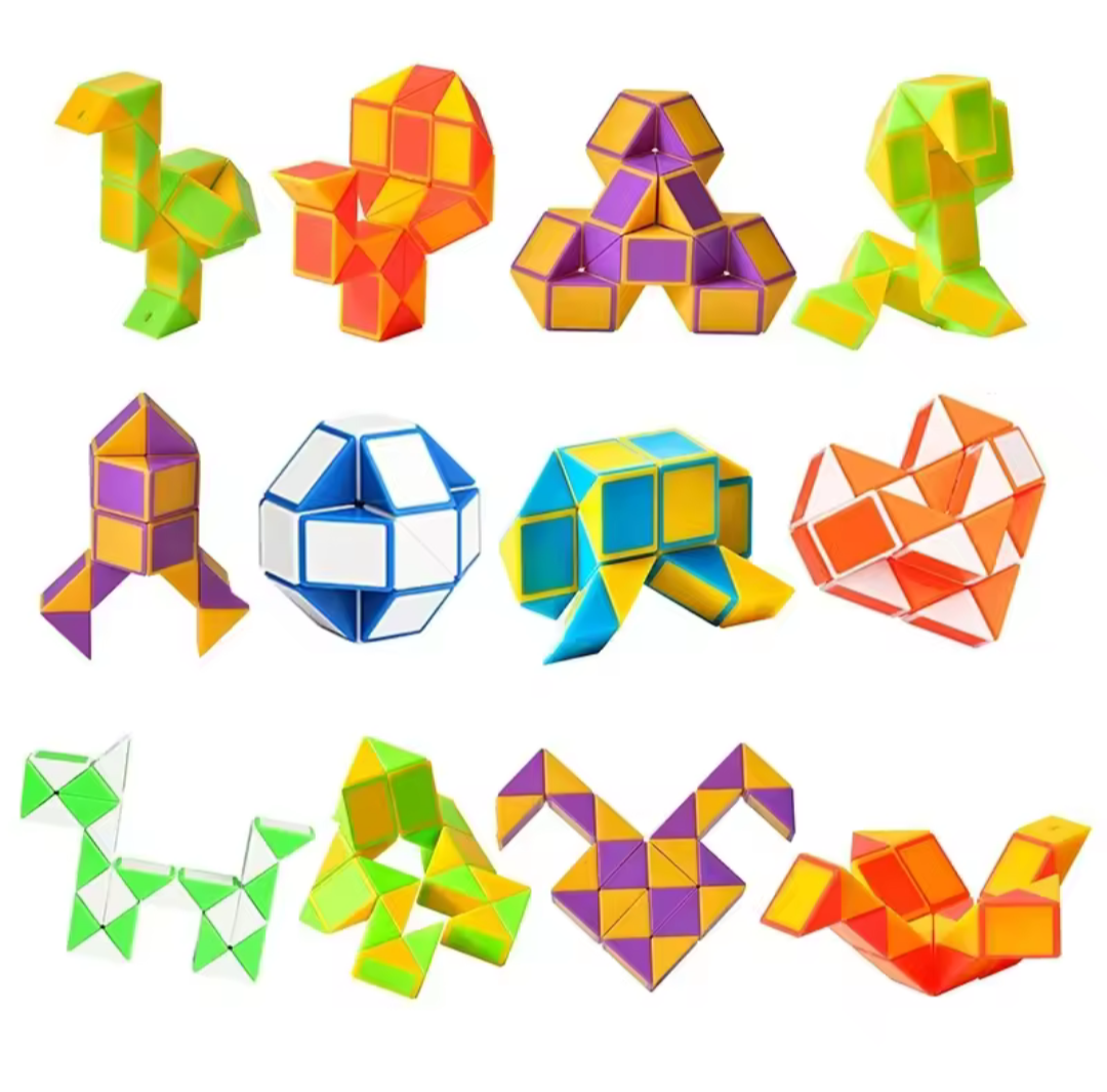 Snake puzzle. 5 stuks