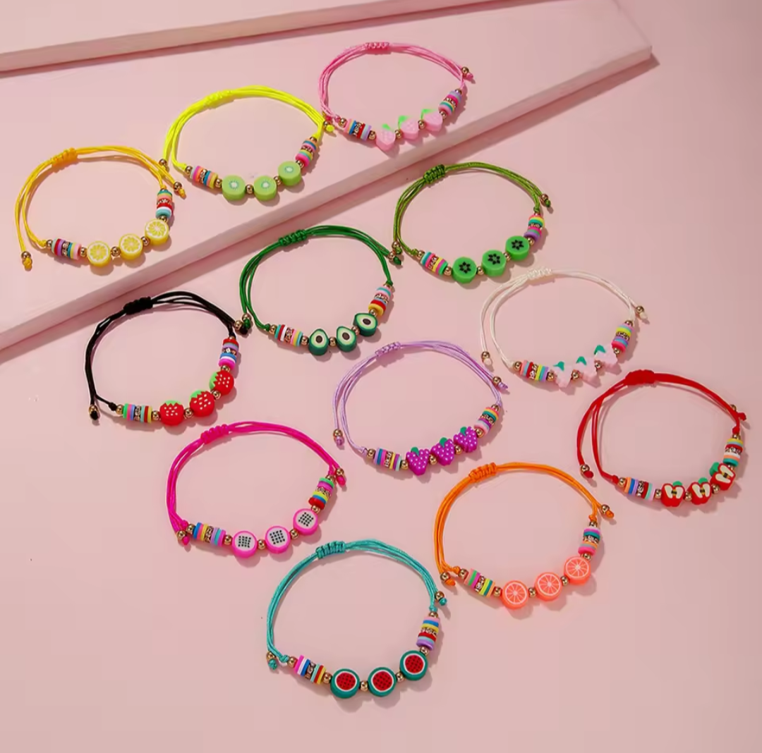 Fruit armbandjes. 5 stuks