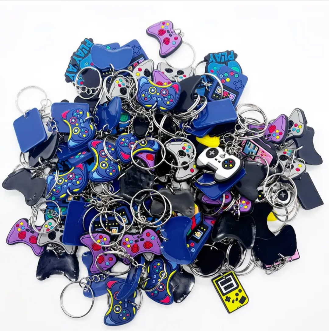 Game sleutelhangers. 5 stuks