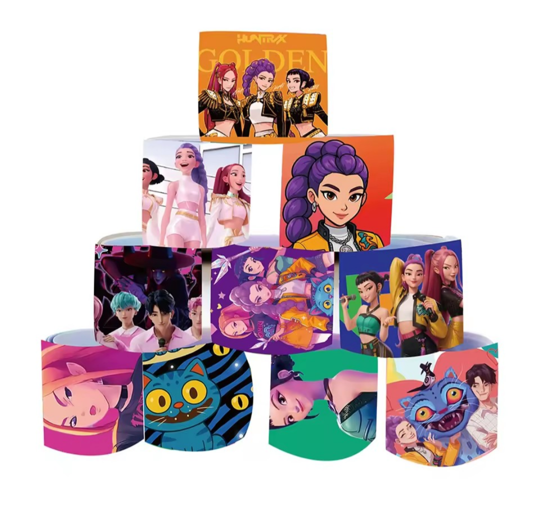 K-Pop Demon Hunters klaparmbandjes. 5 stuks