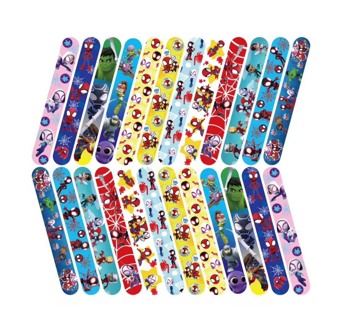 Spiderman klaparmbandjes. 5 stuks