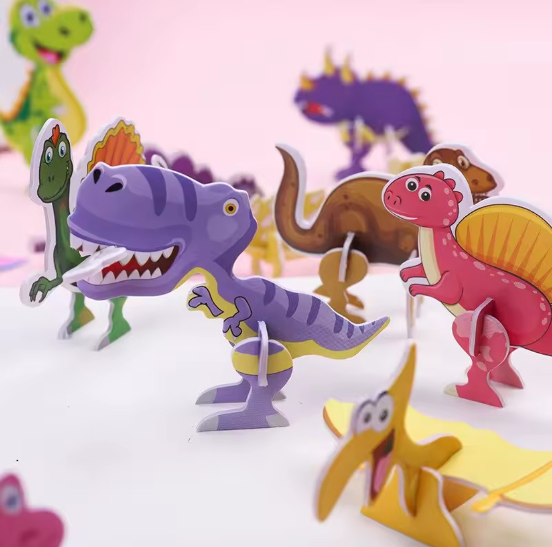 Leuke en originele uitdeelcadeautjes en traktatie cadeautjes. 3d dino puzzel 