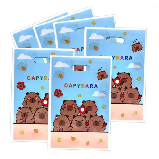 Capibara traktatie tasjes. 5 stuks