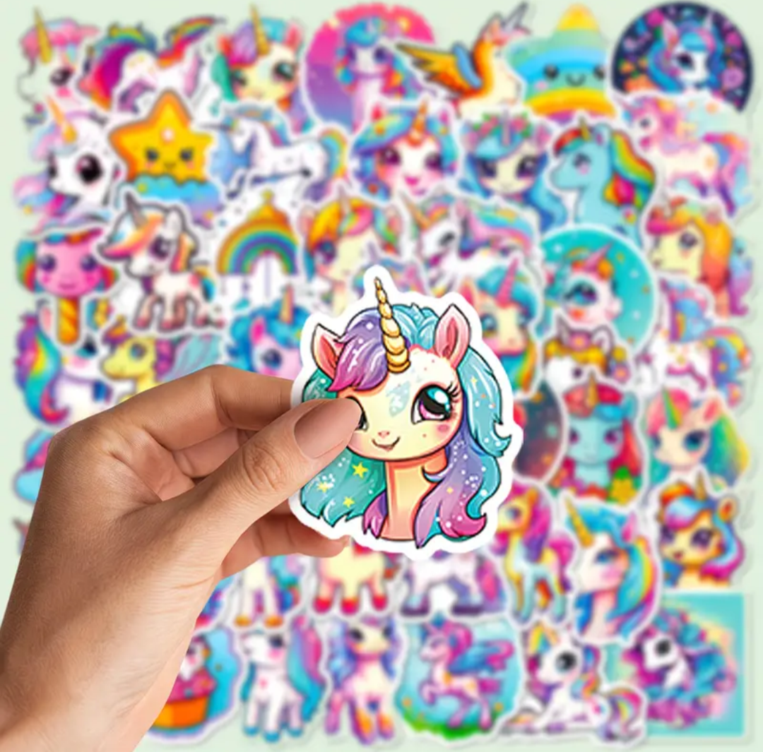 Unicorn stickers. 5 stuks