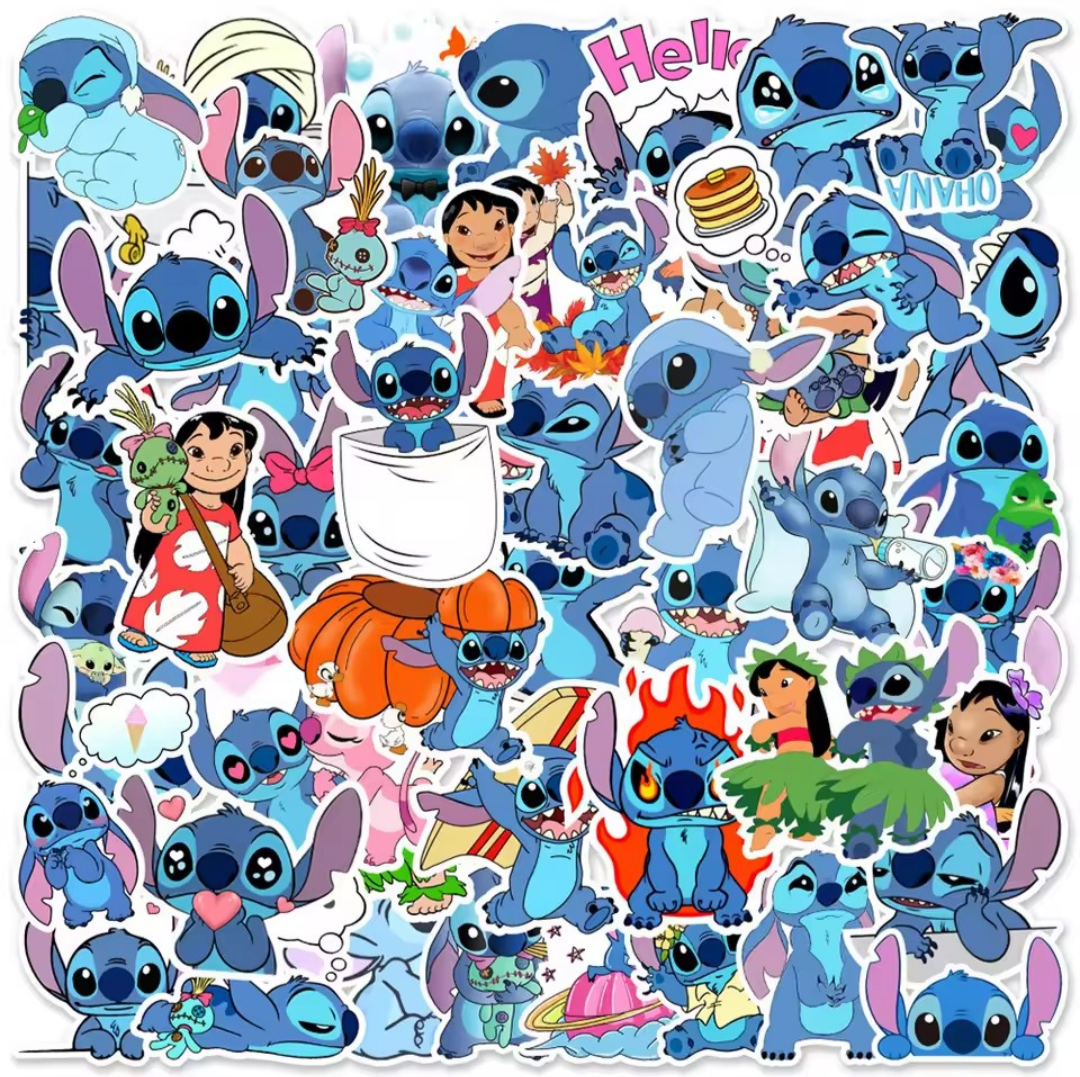 Stitch stickers. 5 stuks