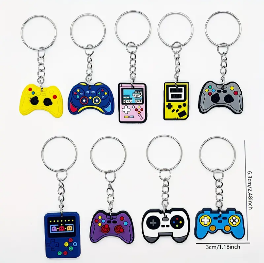 Game sleutelhangers. 5 stuks