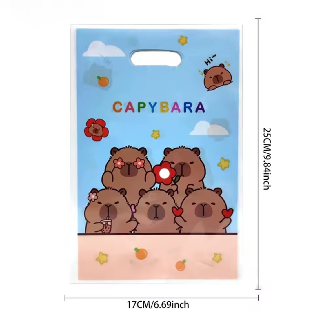 Capibara traktatie tasjes. 5 stuks