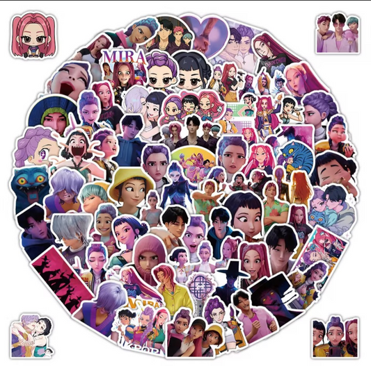 K-Pop Demon Hunters stickers. 5 stuks