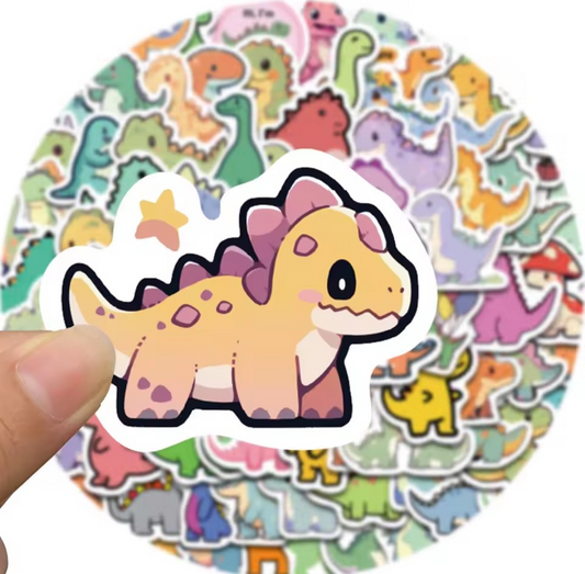Leuke en originele uitdeelcadeautjes en traktatie cadeautjes. Dino stickers 